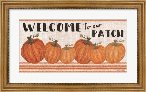 Framed Welcome to Our Pumpkin Patch Print