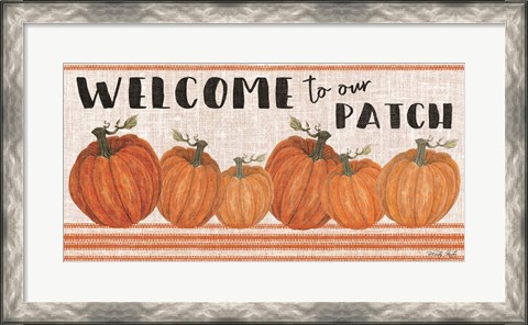 Framed Welcome to Our Pumpkin Patch Print