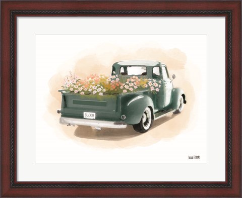 Framed Flower Truck Print