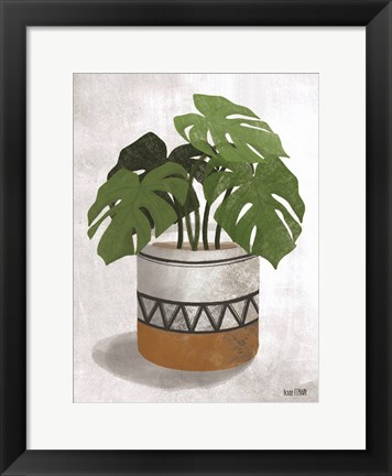Framed Monstera Plant Print