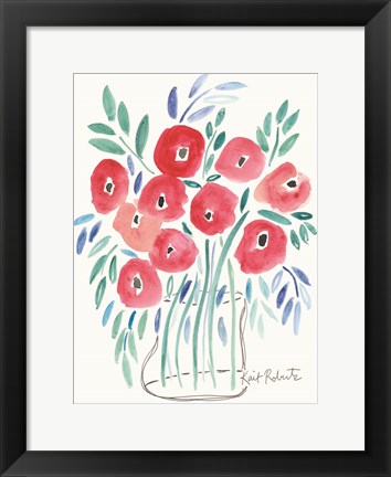 Framed Poppin&#39; Poppies Print