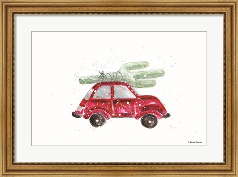 Framed Home for Christmas Cactus Print