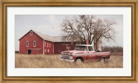 Framed Western Ohio Barn Print