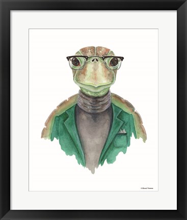 Framed Turtle in a Turtleneck Print