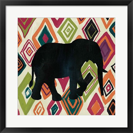 Framed African Animal I Jewel Print