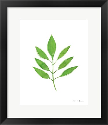 Framed Fresh and Green VI Print