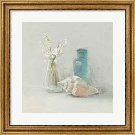 Framed Light Lily of the Valley Spa Print