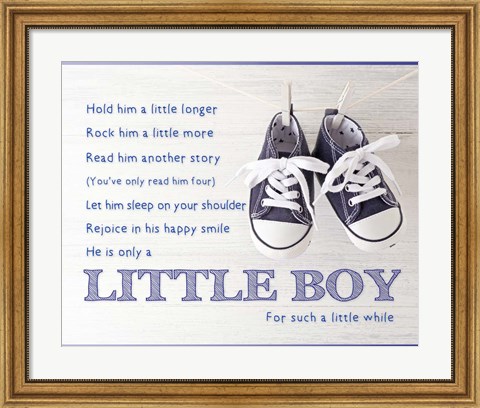 Framed Little Boy Poem Print