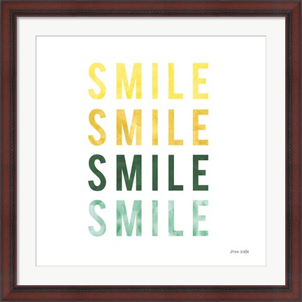 Framed Smile Smile Print