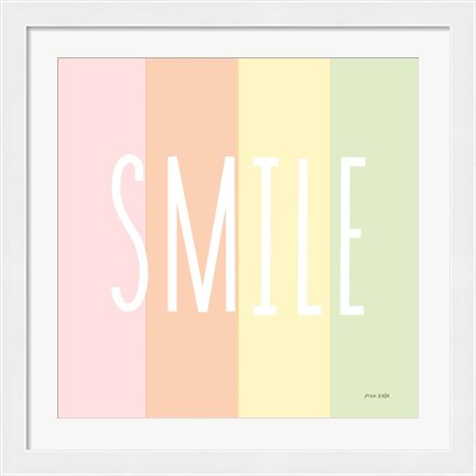 Framed Smile Rainbow Print