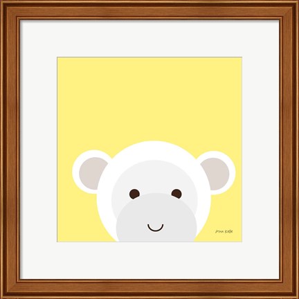 Framed Cuddly Monkey Print