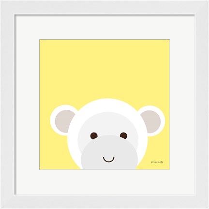 Framed Cuddly Monkey Print