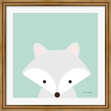 Framed Cuddly Fox Print