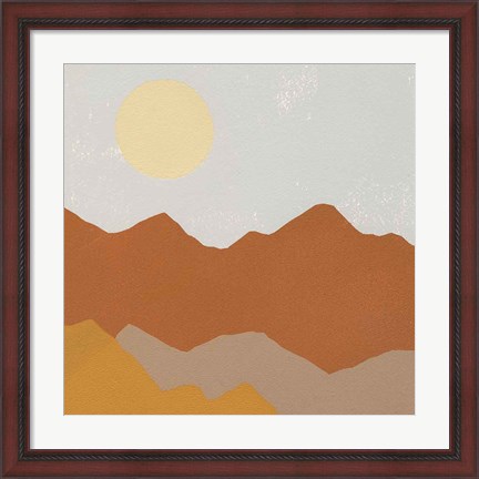 Framed Desert Sun II Print