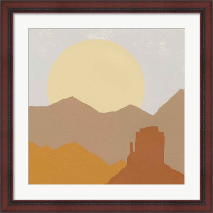 Framed Desert Sun I Print