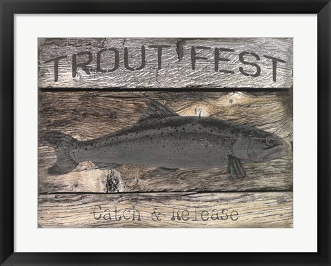 Framed Trout Fest Print