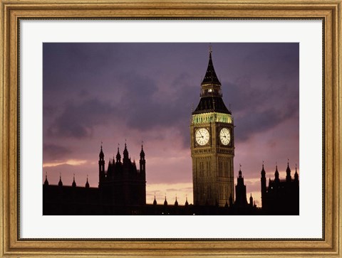 Framed Big Ben Palace Of Westminster London Print