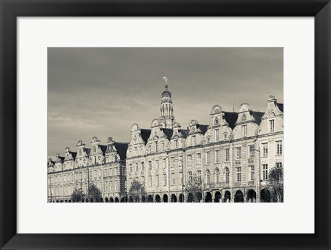 Framed Grand Place Buildings And Town Hall Tower, Arras, France Print