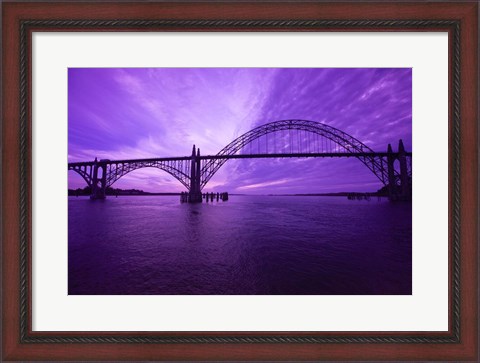 Framed View Of Oregon City Bridge, Oregon Print