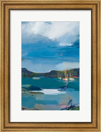 Framed Coastal Display II Print