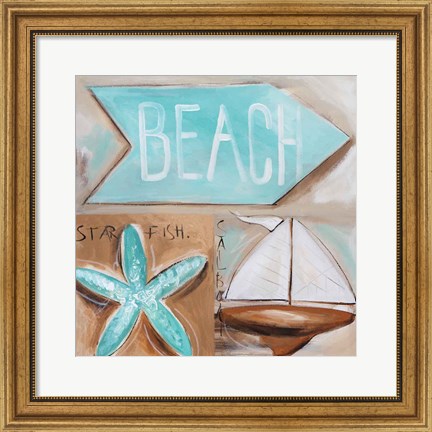 Framed Where&#39;s the Beach? Print