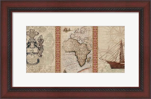 Framed Voyage to Discovery I Print