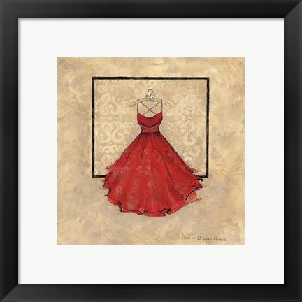 Framed Take Me Dancing II (red) Print