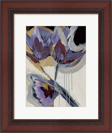 Framed Floral Impressions I Print