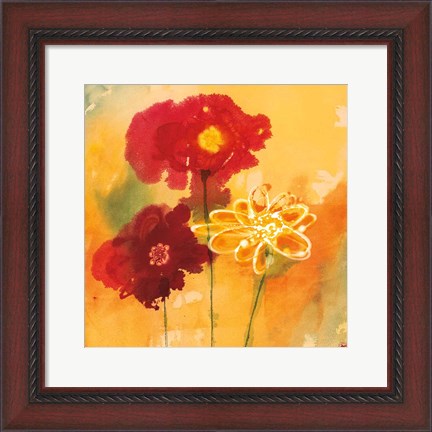 Framed Sunflowers II Print