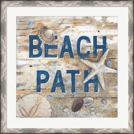 Framed Beach Path Print