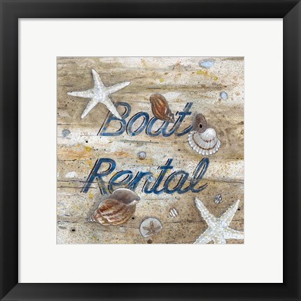 Framed Boat Rental Print
