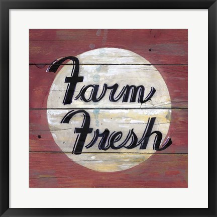 Framed Farm Fresh II Print