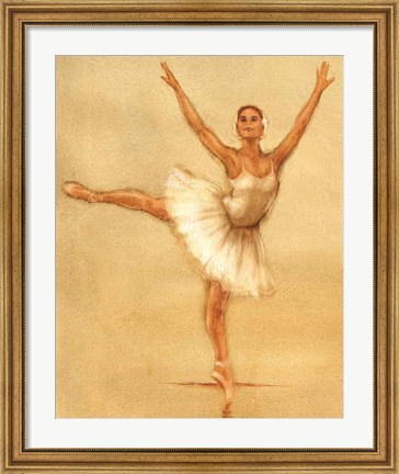 Framed Ballerina II Print