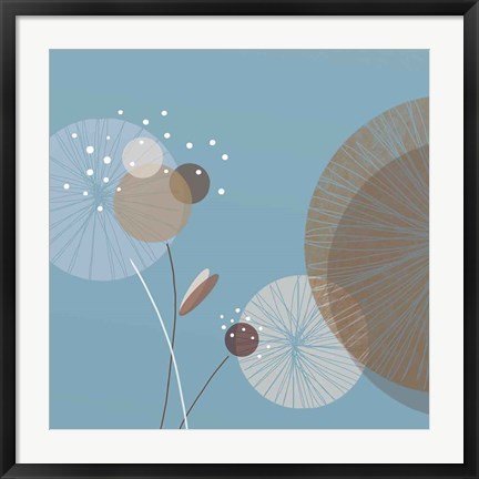 Framed Blue Breeze II Print