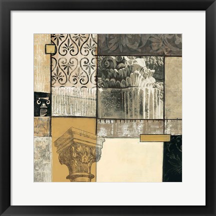 Framed Classical Ruins II Print