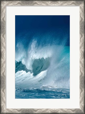 Framed Breaking Waves III Print
