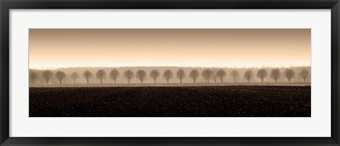 Framed Dappled Morning Fields Print