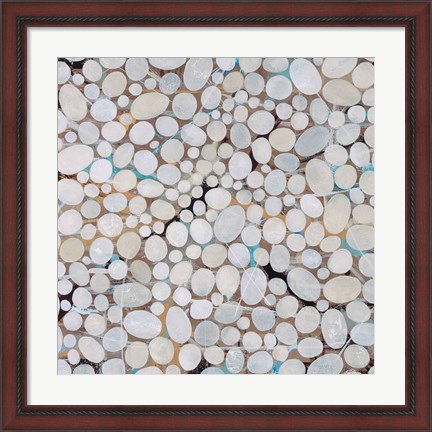 Framed River Pebbles Print