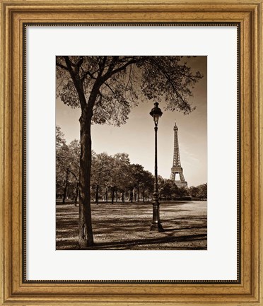 Framed Afternoon Stroll - Paris I Print