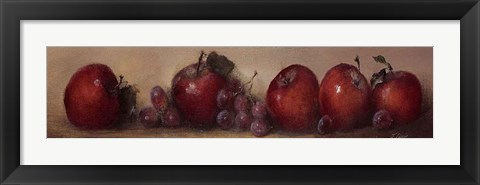 Framed Apples and Grapes Print