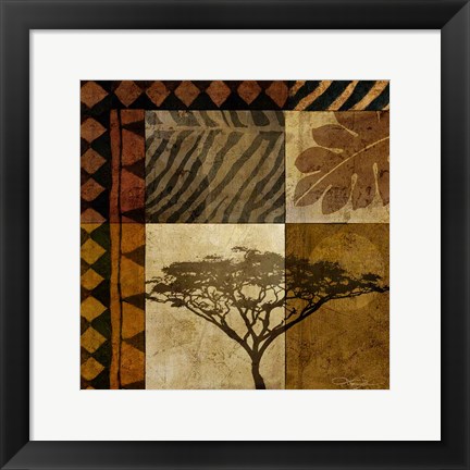 Framed Acacia Sunrise I Print