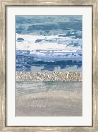 Framed Coastal Hues II Print