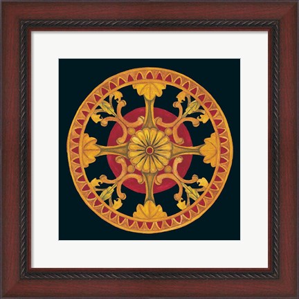 Framed Rosette III Print