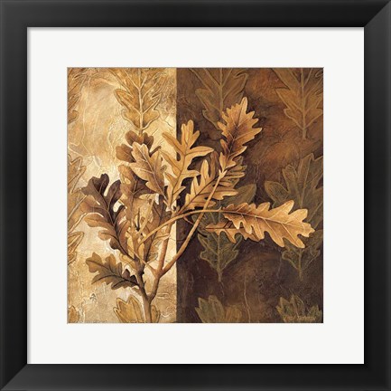 Framed Leaf Patterns I Print