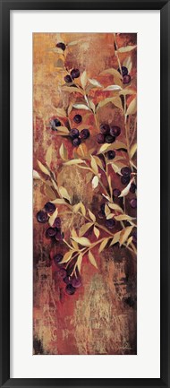 Framed Sienna Berries I Print
