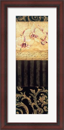 Framed Orchid Brocade II Print