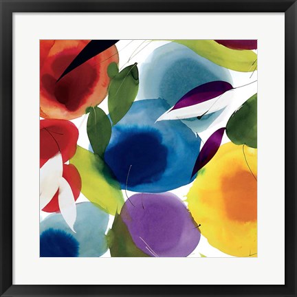 Framed Melody of Color I Print