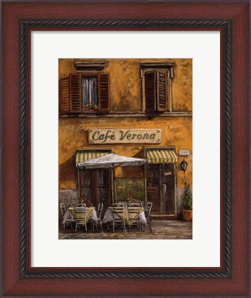 Framed Cafe Verona Print