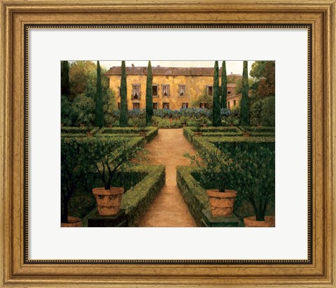 Framed Garden Manor Print