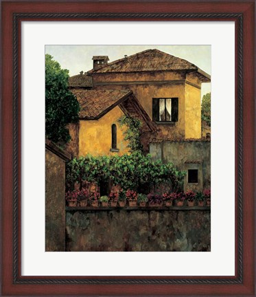 Framed Golden Villa Print